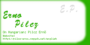 erno pilcz business card
