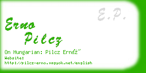 erno pilcz business card